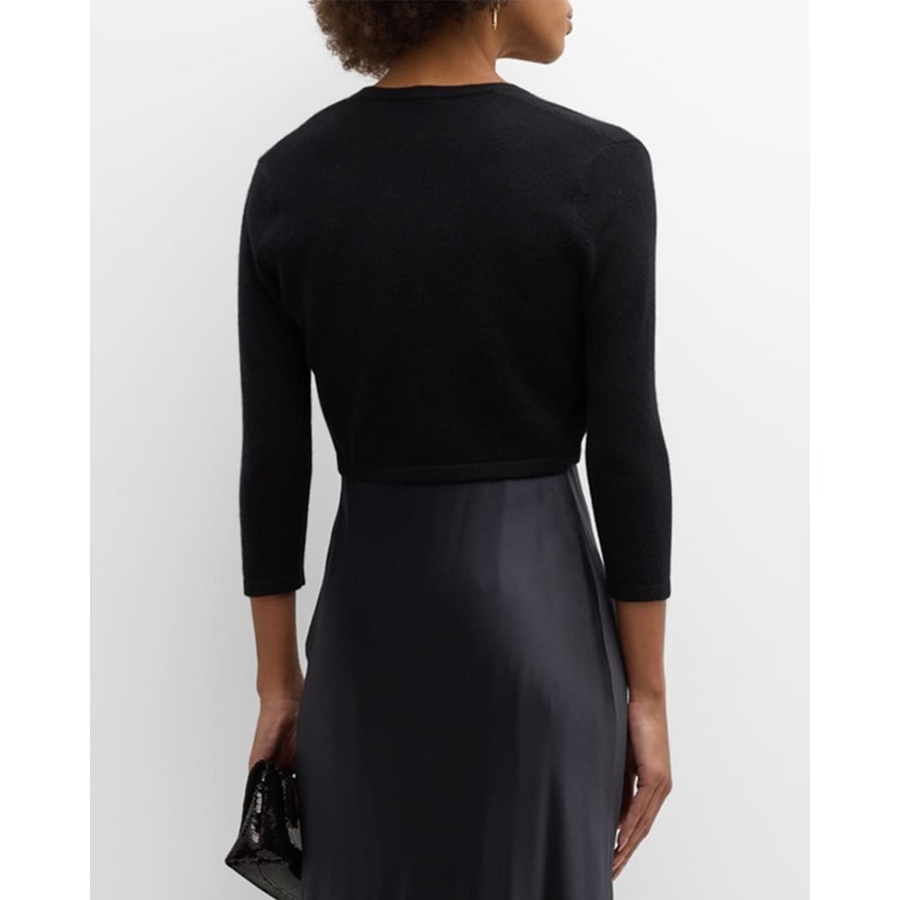 Neiman Marcus Cashmere Collection Womens Black Op… - image 5